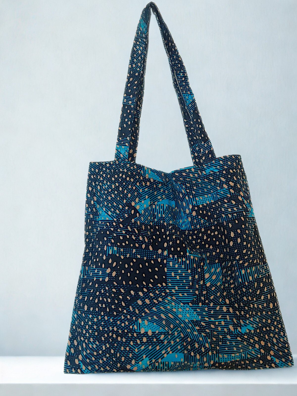 Borsa da Spesa in Tessuto Stampato – Tote Artigianale dall’Italia