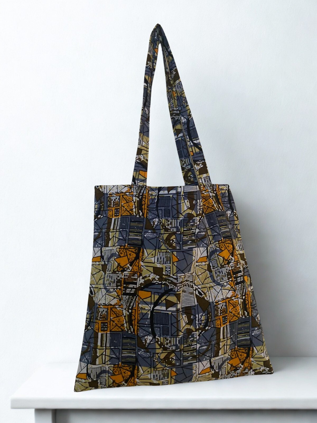 Borsa da Spesa in Tessuto Stampato – Tote Artigianale dall’Italia